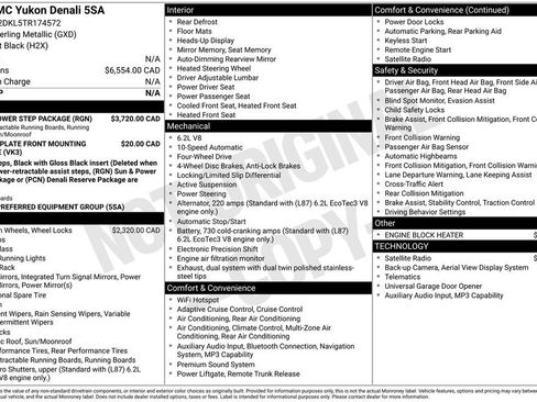 Used 2026 GMC Yukon Denali w/ Sun & Power Step Package AWD/4WD image 9