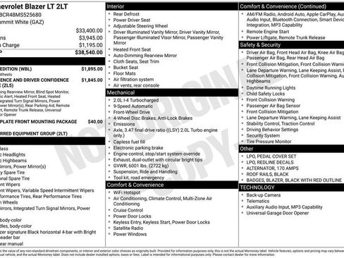 Certified 2021 Chevrolet Blazer LT w/ Redline Edition FWD image 11