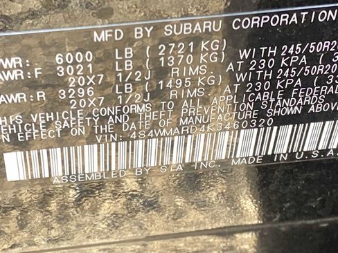 Used 2019 Subaru Ascent Touring image 35