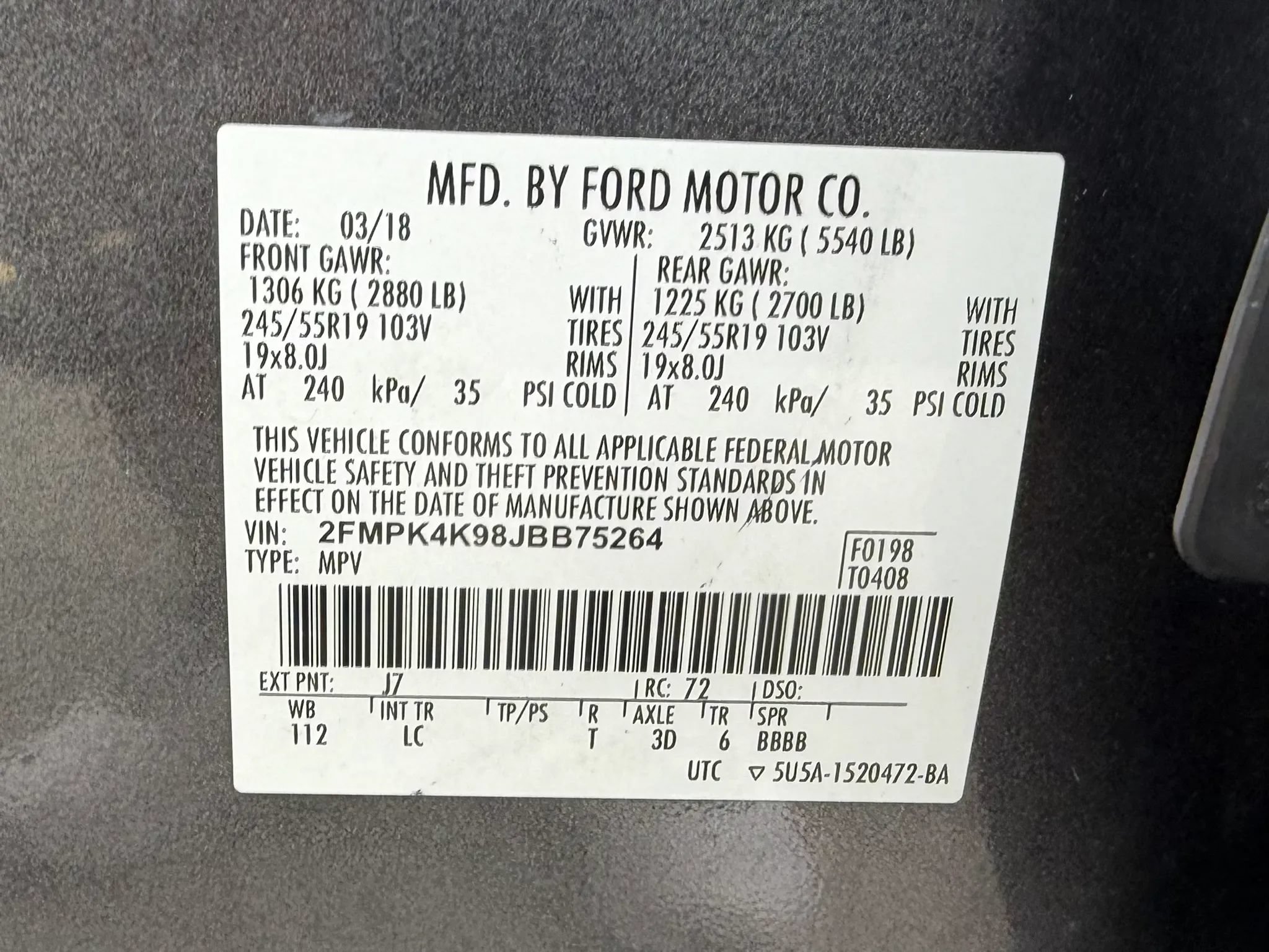Used 2018 Ford Edge Titanium AWD/4WD image 63