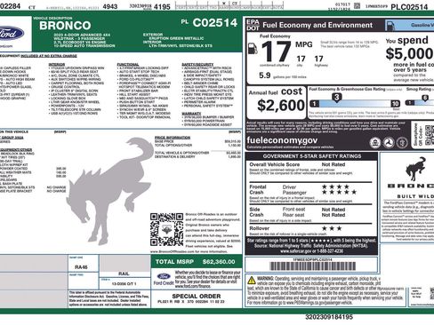 Used 2023 Ford Bronco Wildtrak AWD/4WD image 10