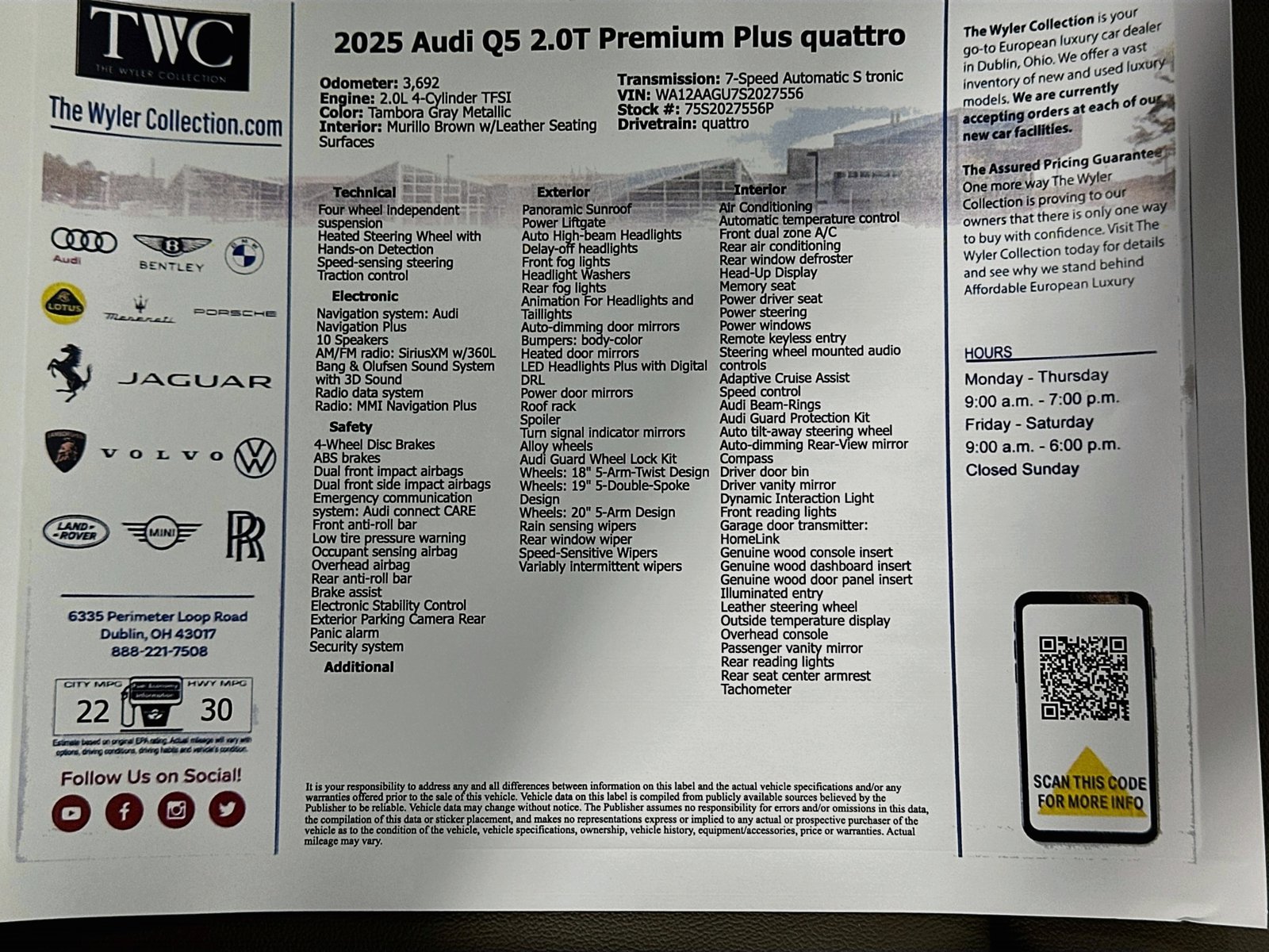 Certified 2025 Audi Q5 Premium Plus w/ Premium Plus AWD/4WD image 46