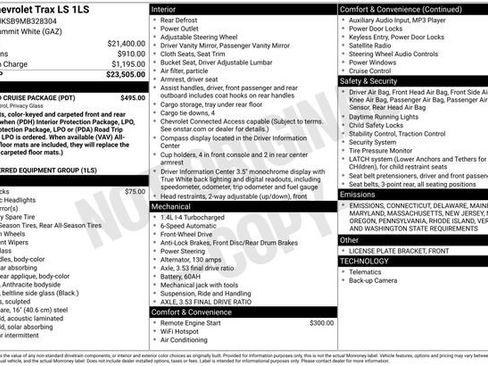 Used 2021 Chevrolet Trax LS w/ Tint and Cruise Package image 6