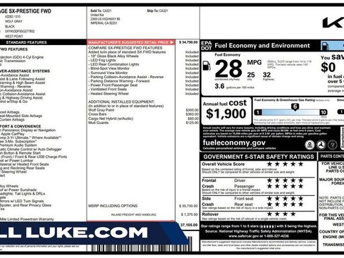 Used 2025 Kia Sportage SX FWD image 1