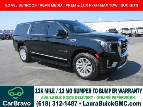 Certified 2022 GMC Yukon XL SLT w/ SLT Premium Package AWD/4WD image 1