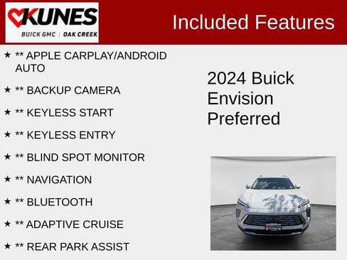 Used 2024 Buick Envision Preferred AWD/4WD image 2