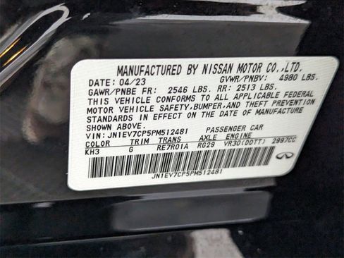 Certified 2023 INFINITI Q50 Sensory image 18