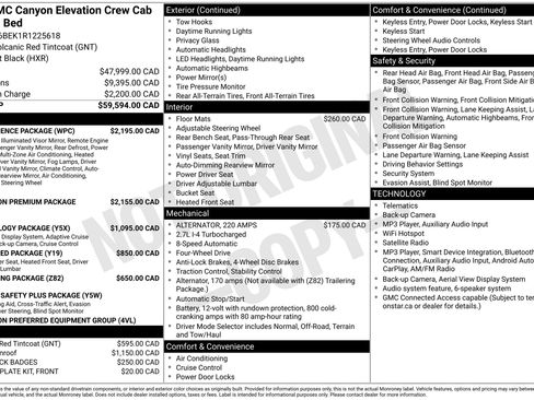 Used 2024 GMC Canyon Elevation w/ Convenience Package AWD/4WD image 2