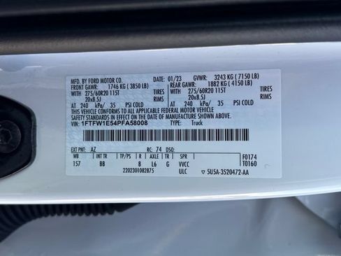 Used 2023 Ford F150 Platinum w/ Equipment Group 701A High AWD/4WD image 24