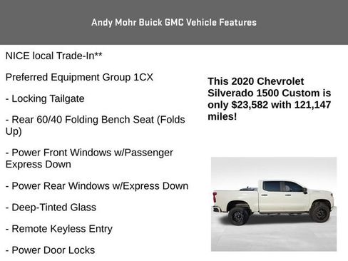 Used 2020 Chevrolet Silverado 1500 Custom w/ Custom Value Package image 4