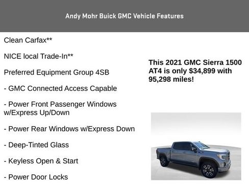 Used 2021 GMC Sierra 1500 AT4 w/ Technology Package AWD/4WD image 4