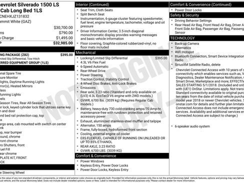 Used 2018 Chevrolet Silverado 1500 LS w/ Trailering Package RWD image 1