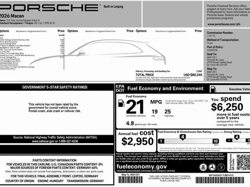 Certified 2026 Porsche Macan AWD/4WD image 45