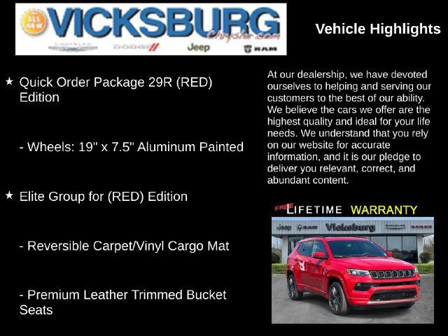 Used 2023 Jeep Compass Limited w/ Elite Group for (Red) Edition AWD/4WD image 25