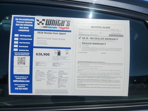 Used 2026 Honda Civic Sport image 11