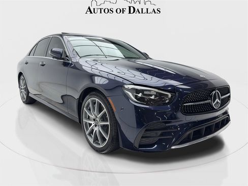 Used 2022 Mercedes-Benz E 350 Sedan w/ AMG Line Exterior image 2