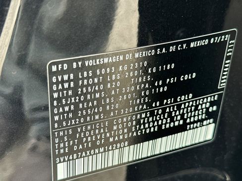 Used 2022 Volkswagen Tiguan SEL R-Line AWD/4WD image 38