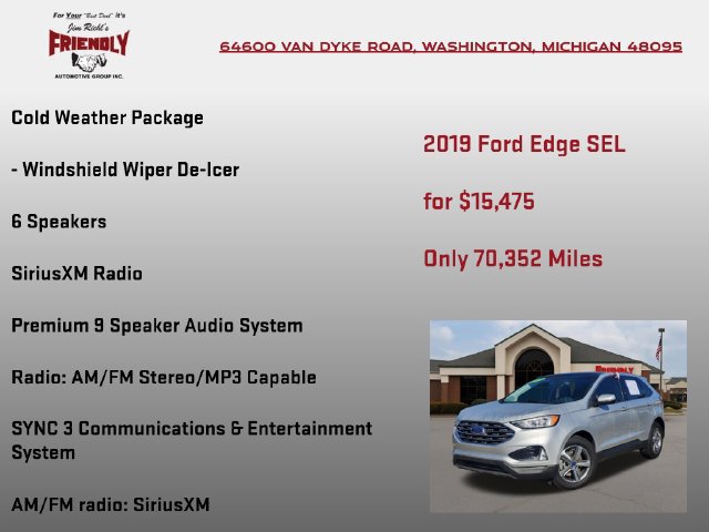 Used 2019 Ford Edge SEL w/ Equipment Group 201A AWD/4WD image 10