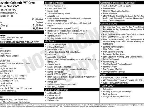 New 2025 Chevrolet Colorado W/T image 3