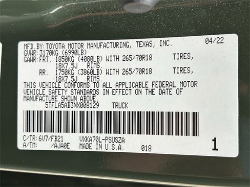 Used 2022 Toyota Tundra SR5 w/ Convenience Package image 27