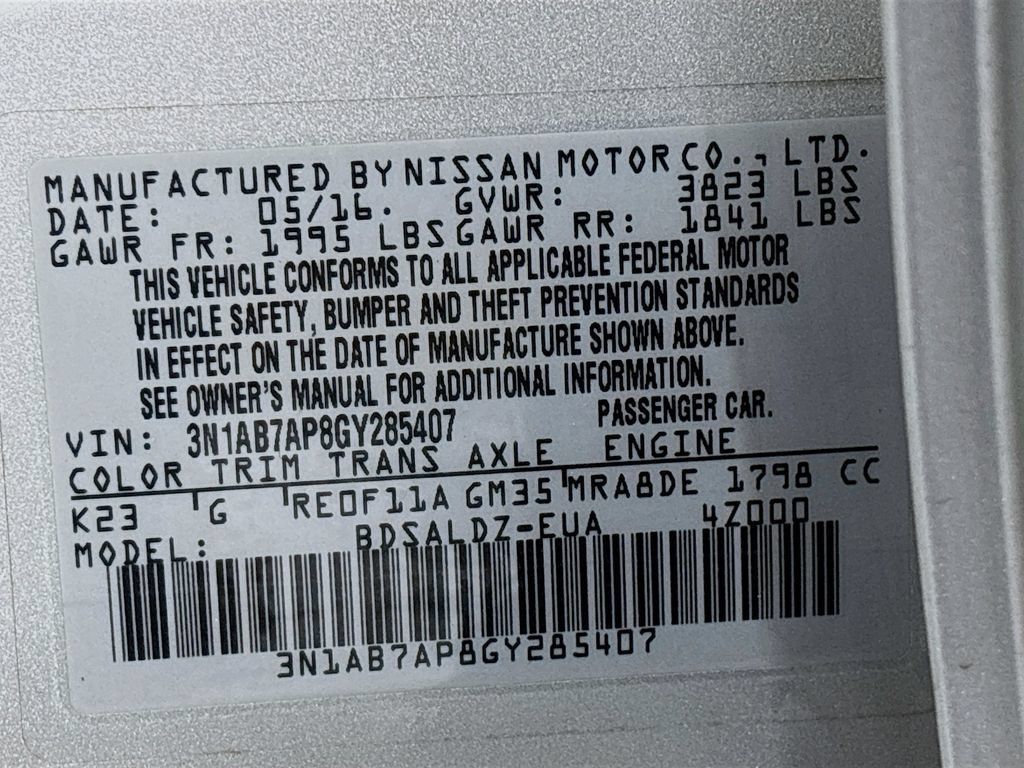 Used 2016 Nissan Sentra SV FWD image 29