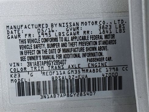 Used 2016 Nissan Sentra SV FWD image 29