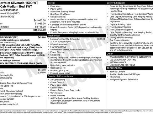 New 2025 Chevrolet Silverado 1500 W/T w/ Trailering Package AWD/4WD image 23