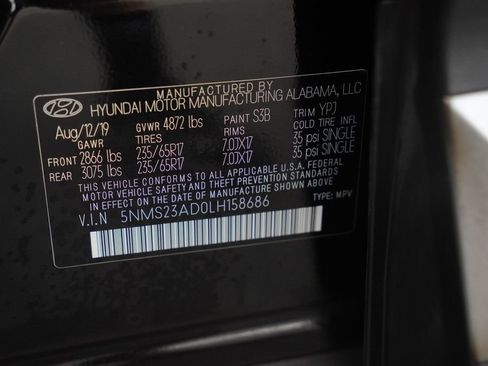 Used 2020 Hyundai Santa Fe SE FWD image 41