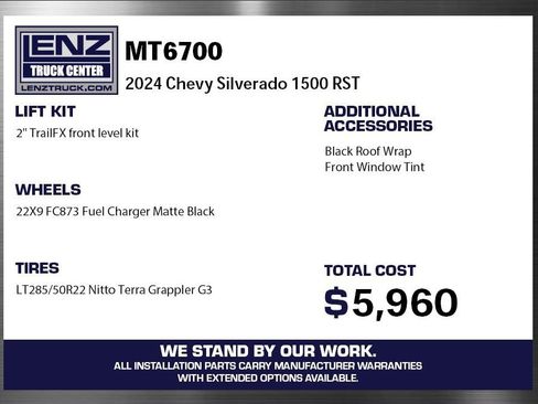 Used 2024 Chevrolet Silverado 1500 RST w/ Z71 Off-Road Package AWD/4WD image 2