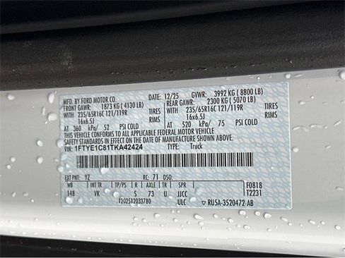 New 2026 Ford Transit 150 148 Medium Roof w/ Load Area Protection Package image 26