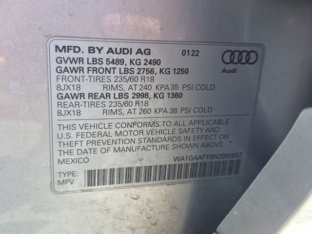 Used 2022 Audi Q5 2.0T Premium w/ Convenience Package AWD/4WD image 22