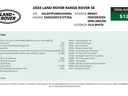 Used 2024 Land Rover Range Rover SE