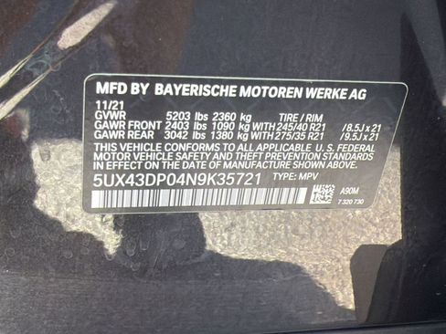 Certified 2022 BMW X3 sDrive30i w/ Convenience Package RWD image 19