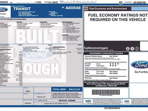 Used 2018 Ford Transit 250 148 Medium Roof RWD image 1