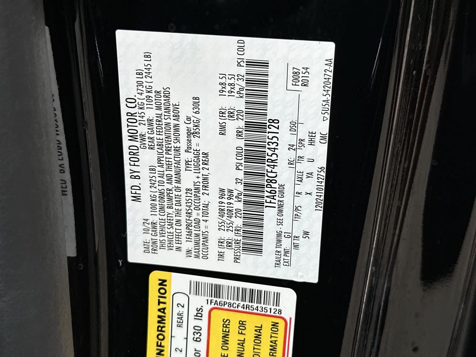 Used 2024 Ford Mustang GT Premium RWD image 21