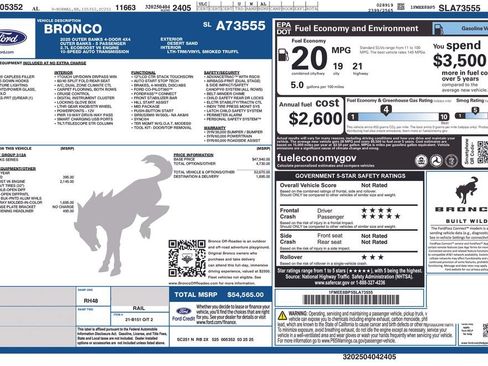 Used 2025 Ford Bronco Outer Banks AWD/4WD image 27