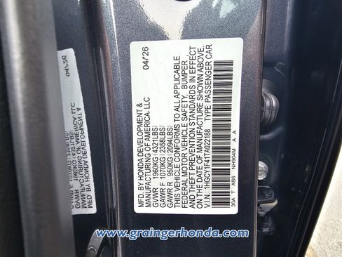 New 2026 Honda Accord SE image 13
