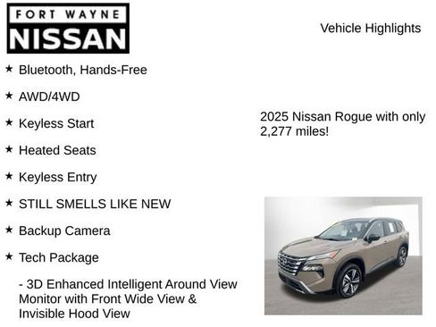 Used 2025 Nissan Rogue SL w/ Tech Package AWD/4WD image 8