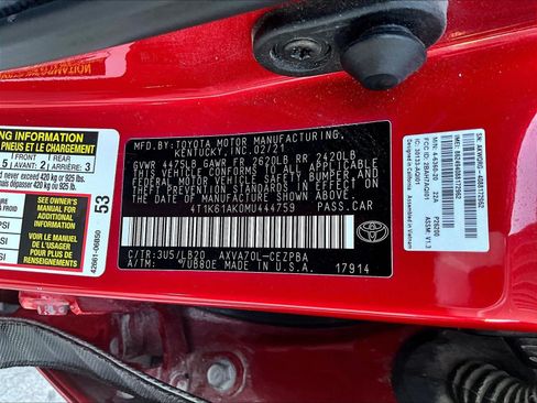 Used 2021 Toyota Camry XSE FWD image 18
