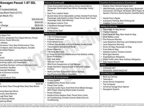 Used 2017 Volkswagen Passat 1.8T SEL Premium image 64
