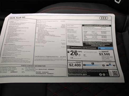 New 2026 Audi S3 Premium image 18