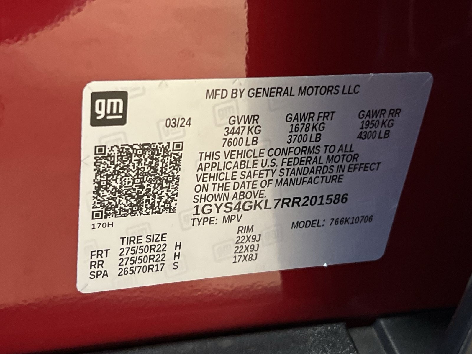 Used 2024 Cadillac Escalade Sport Platinum w/ LPO, Floor Liner Package AWD/4WD image 30