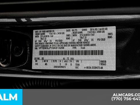 Used 2025 Ford F150 XLT w/ Equipment Group 301A Standard AWD/4WD image 61