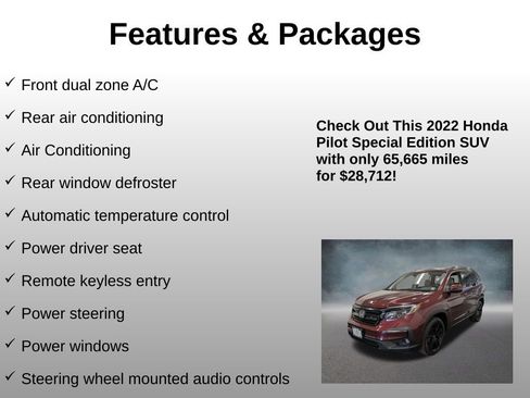 Certified 2022 Honda Pilot Special Edition image 8