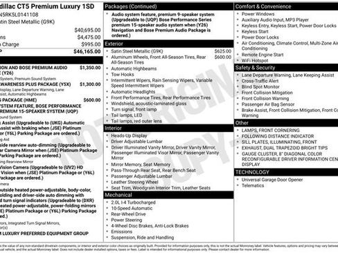 Used 2020 Cadillac CT5 Premium Luxury image 6