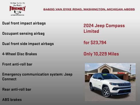 Used 2024 Jeep Compass Limited AWD/4WD image 15