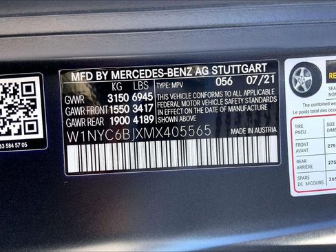 Certified 2021 Mercedes-Benz G 550 image 37