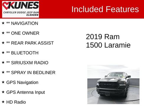 Used 2019 RAM 1500 Laramie AWD/4WD image 4