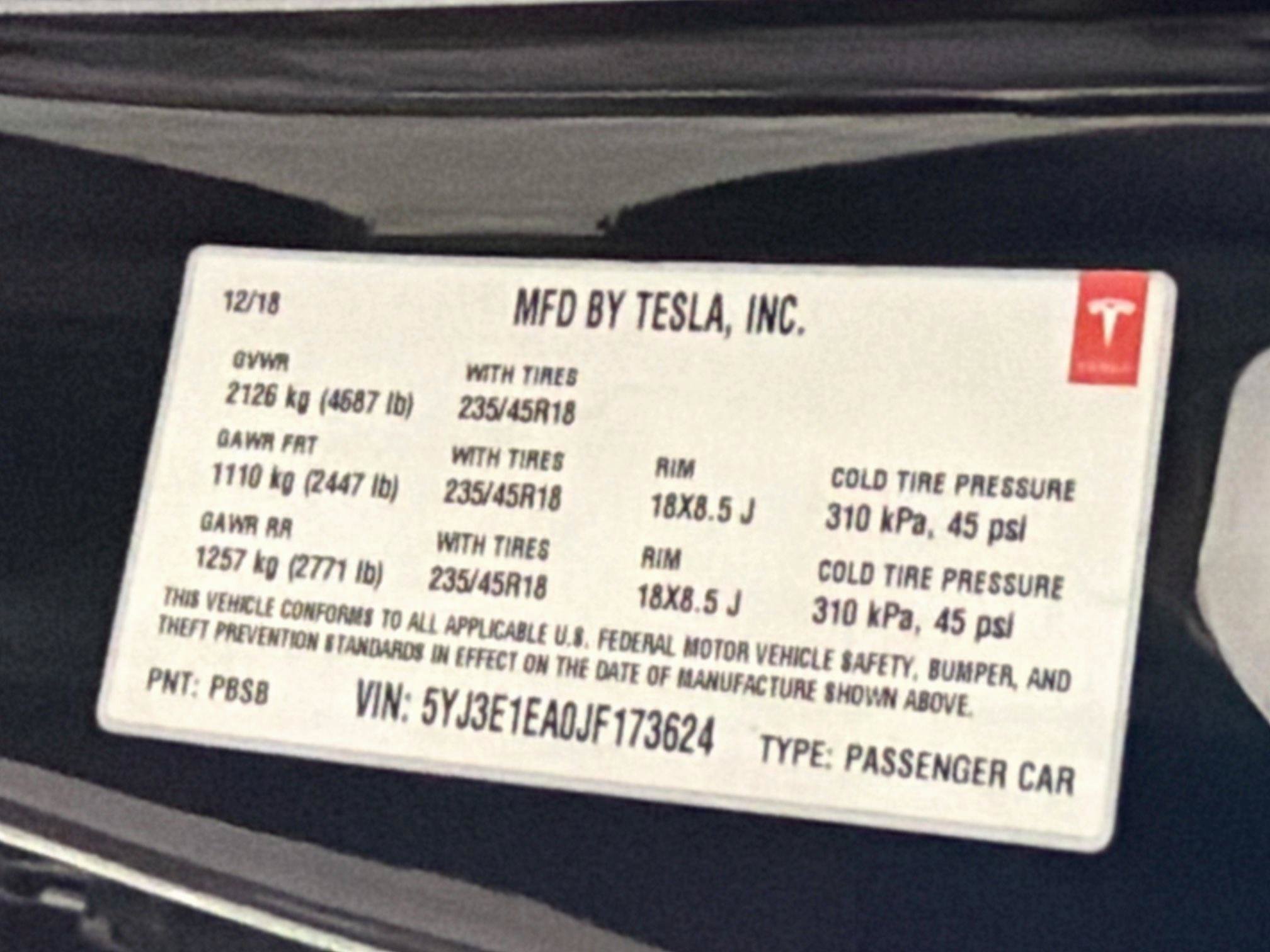 Used 2018 Tesla Model 3 Long Range RWD image 12