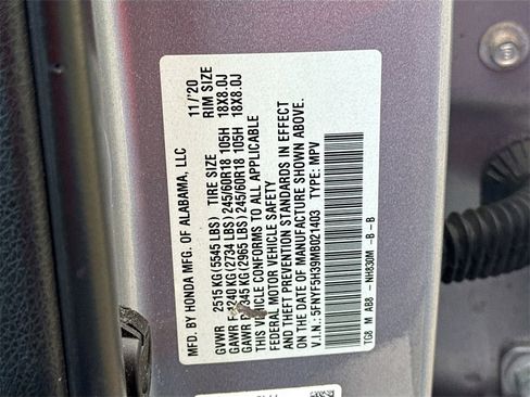 Used 2021 Honda Pilot EX image 34